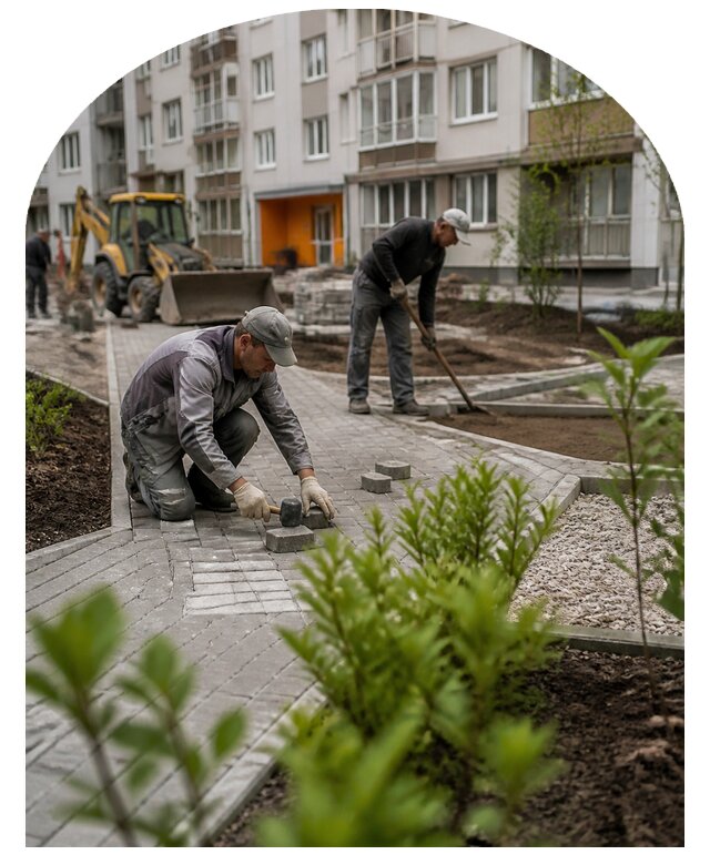 Благоустройство двора многоквартирного дома в Георгиевске